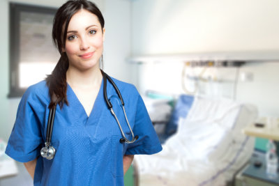 young nurse smiling