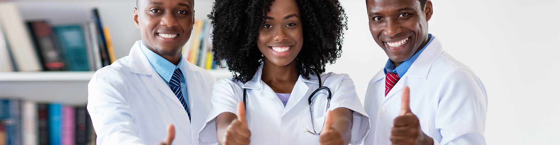 group of doctor smiling